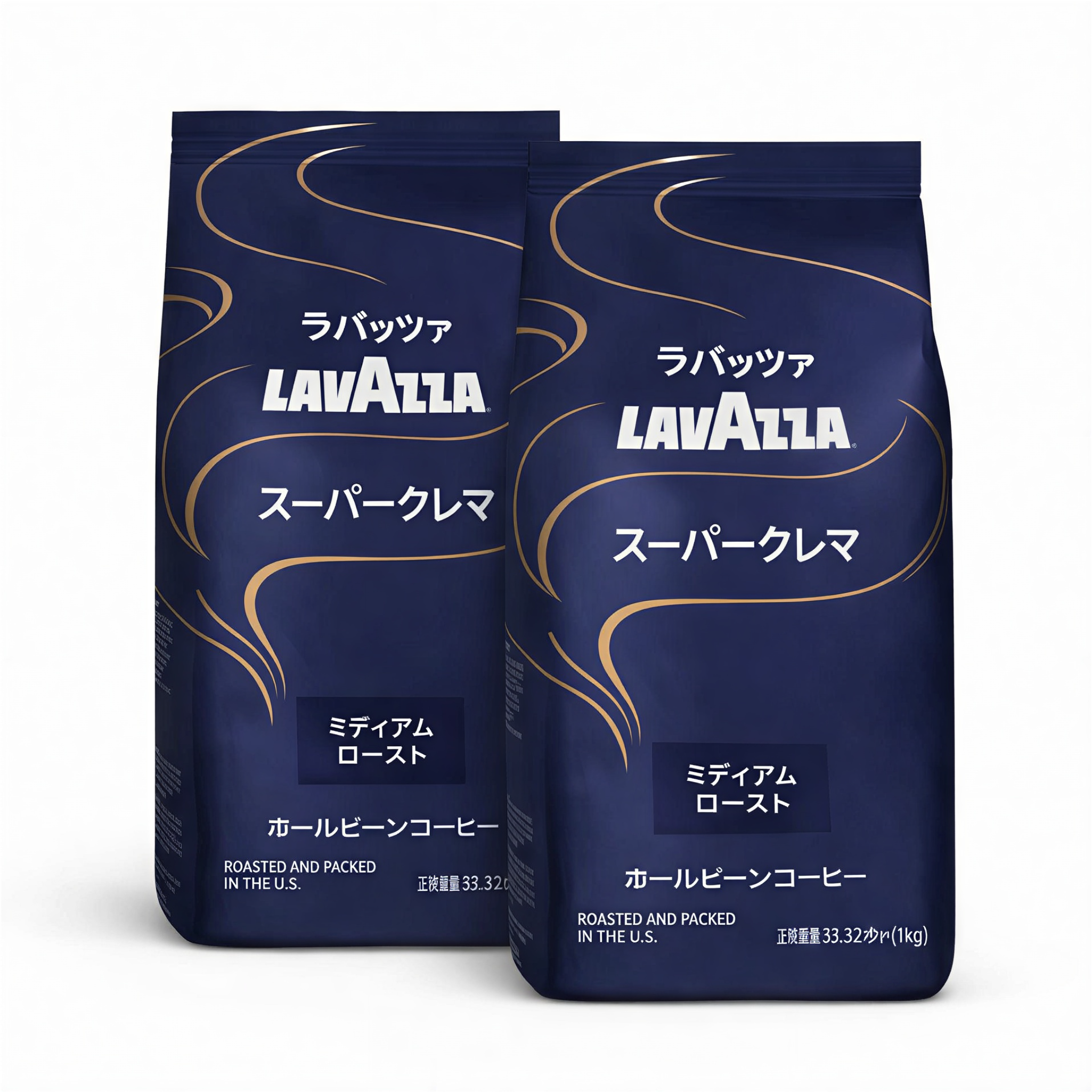 スーパークレマ エスプレッソ - 全豆コーヒー 1kg 2袋セット